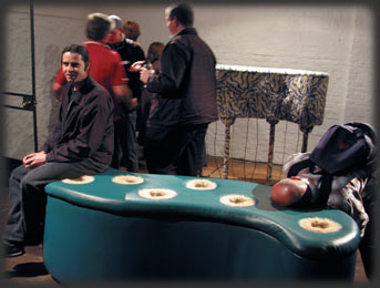people interacting with Intraterrestrial Soundings installation in Australia
