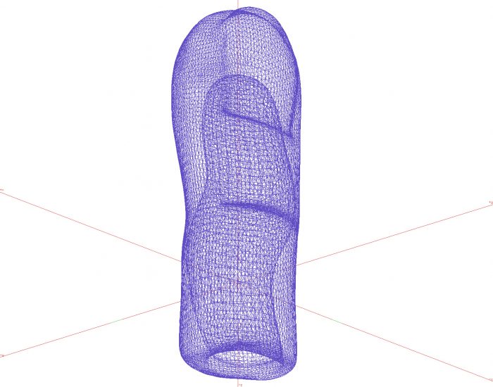 3D model of thumb shell